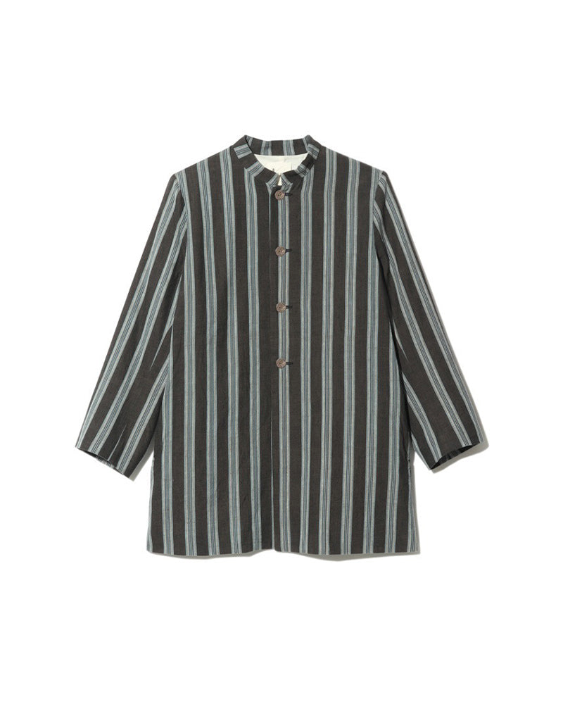  Hand-Woven Cotton Stripe Jacket